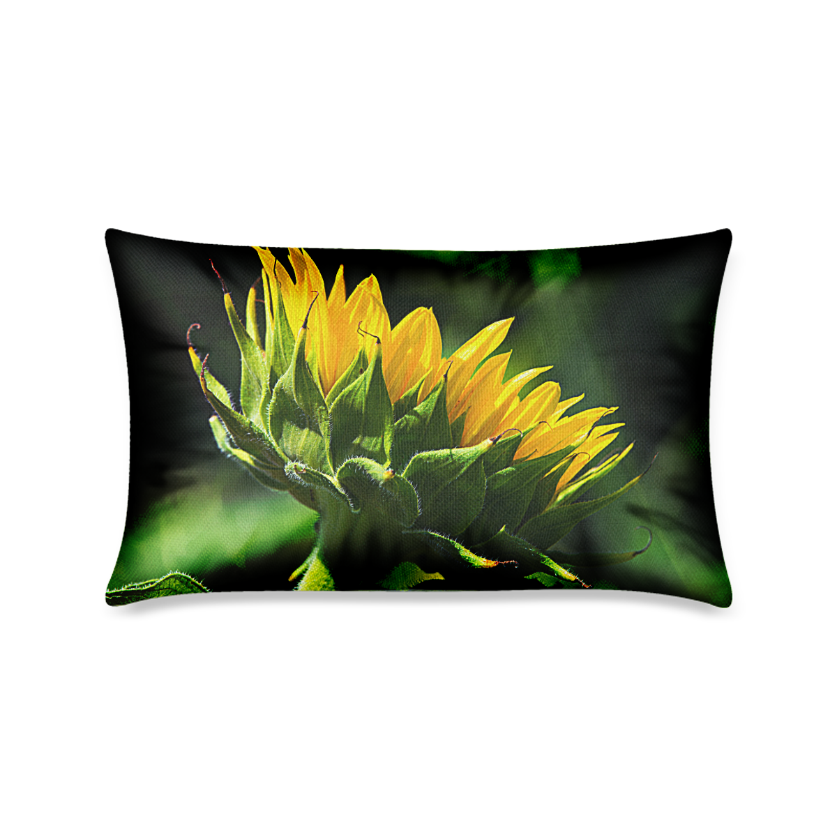 Sunflower New Beginnings Custom Zippered Pillow Case 16"x24"(One Side Printing)