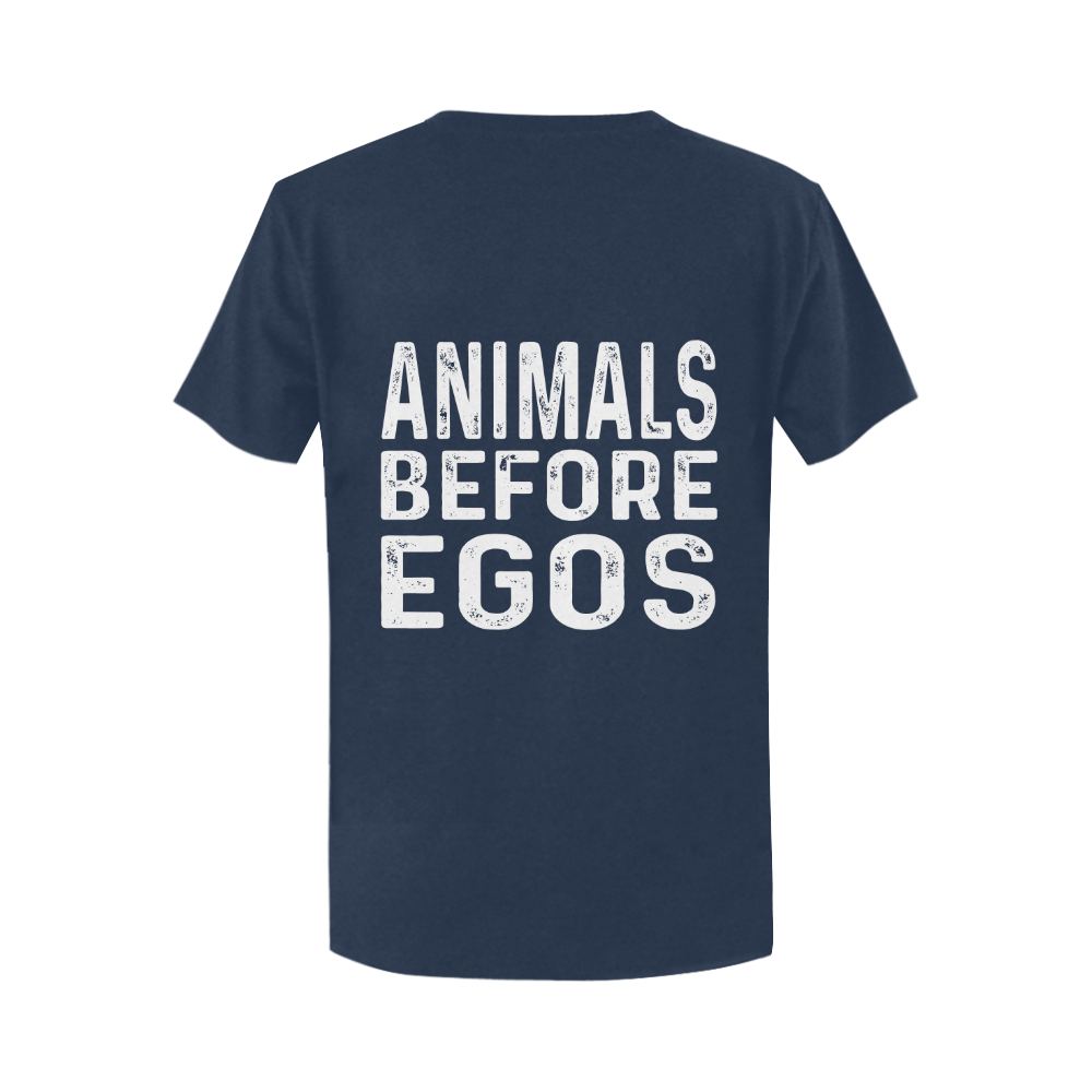 White animals before egos Women's T-Shirt in USA Size (Two Sides Printing)