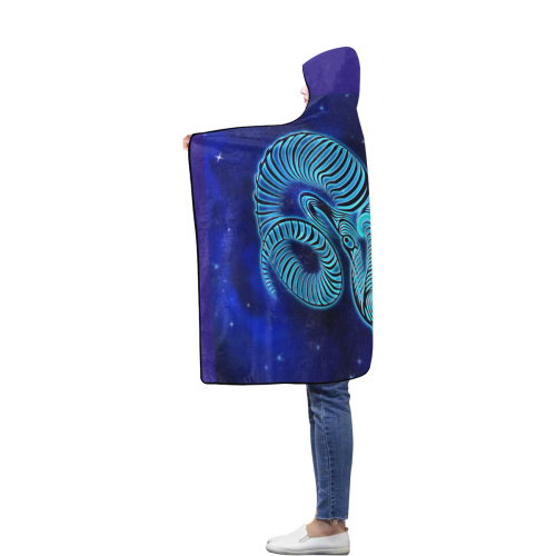 Aries design Flannel Hooded Blanket 40''x50''
