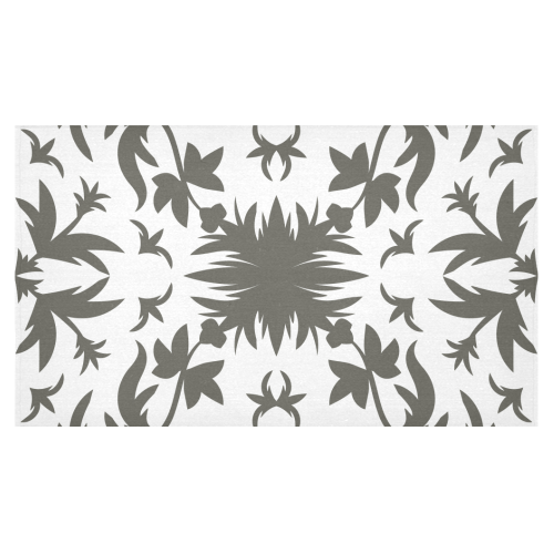floral damask Cotton Linen Tablecloth 60"x 104"