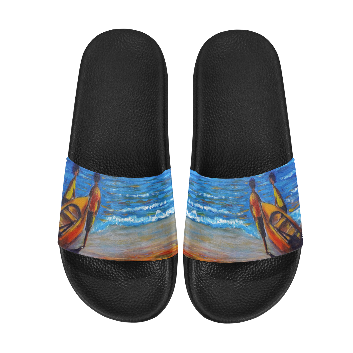 manusartgnd Men's Slide Sandals/Large Size (Model 057)