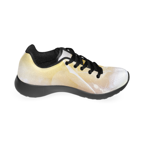 Soft yellow roses Men's Running Shoes/Large Size (Model 020)