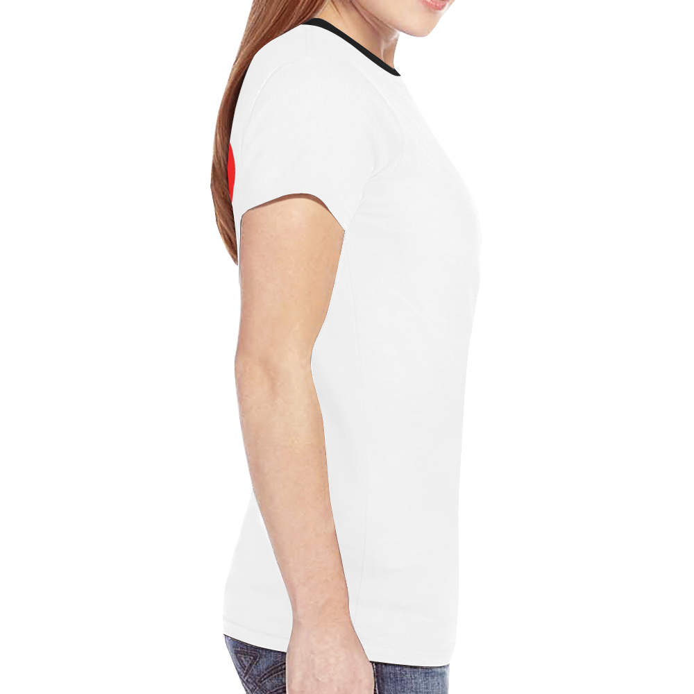 I heart IW New All Over Print T-shirt for Women (Model T45)