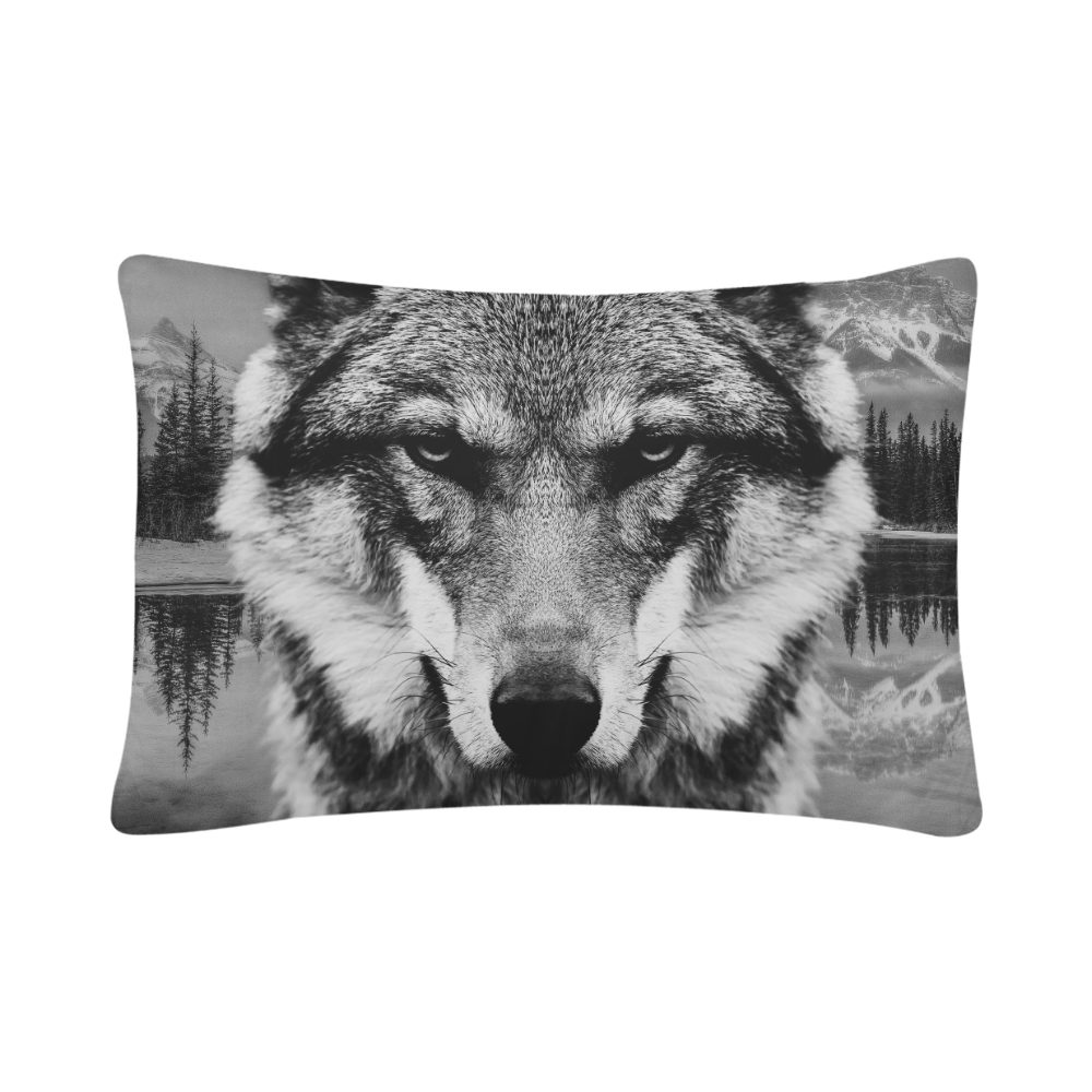Wolf Animal Nature Custom Pillow Case 20"x 30" (One Side) (Set of 2)