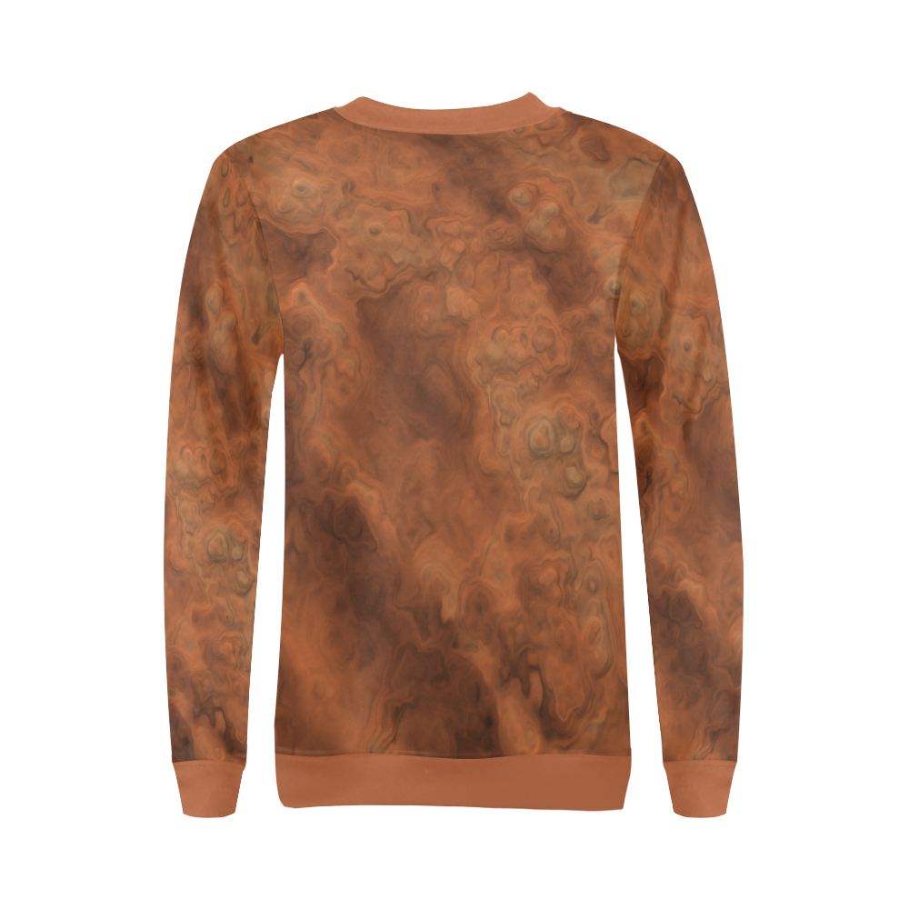 Mars All Over Print Crewneck Sweatshirt for Women (Model H18)