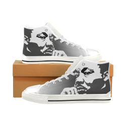MLK Rememberance Men’s Classic High Top Canvas Shoes (Model 017)