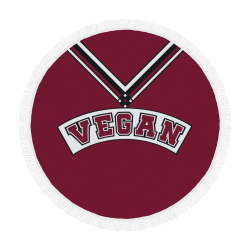 Vegan Cheerleader Circular Beach Shawl 59"x 59"