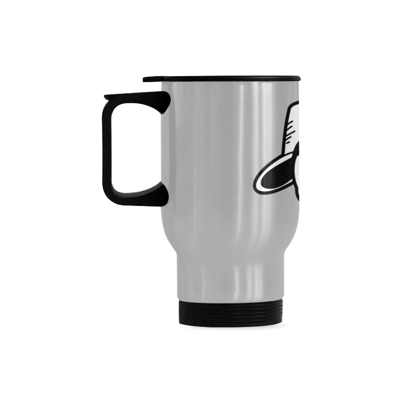 Stainless Steal Mug Travel Mug (Silver) (14 Oz)