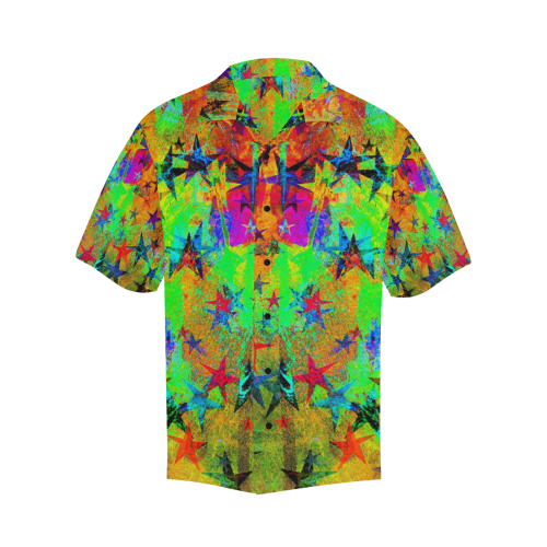 stars and texture colors Hawaiian Shirt (Model T58)