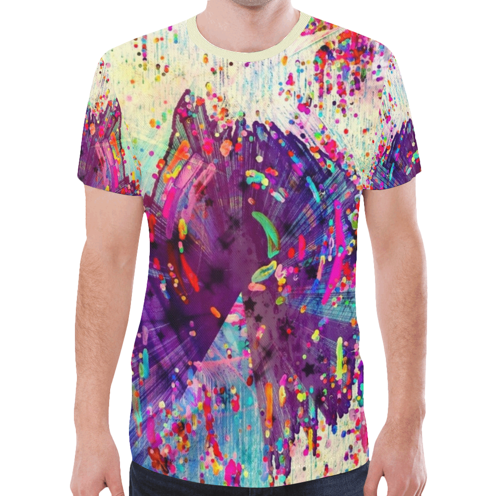 Paint Popart by Nico Bielow New All Over Print T-shirt for Men (Model T45)