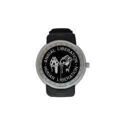 Animal Liberation, Human Liberation Men's Resin Strap Watch(Model 307)
