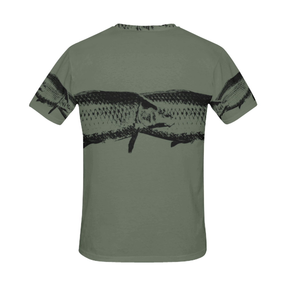 carp fish All Over Print T-Shirt for Men (USA Size) (Model T40)