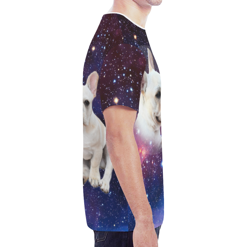 Galaxy Frenchie New All Over Print T-shirt for Men (Model T45)