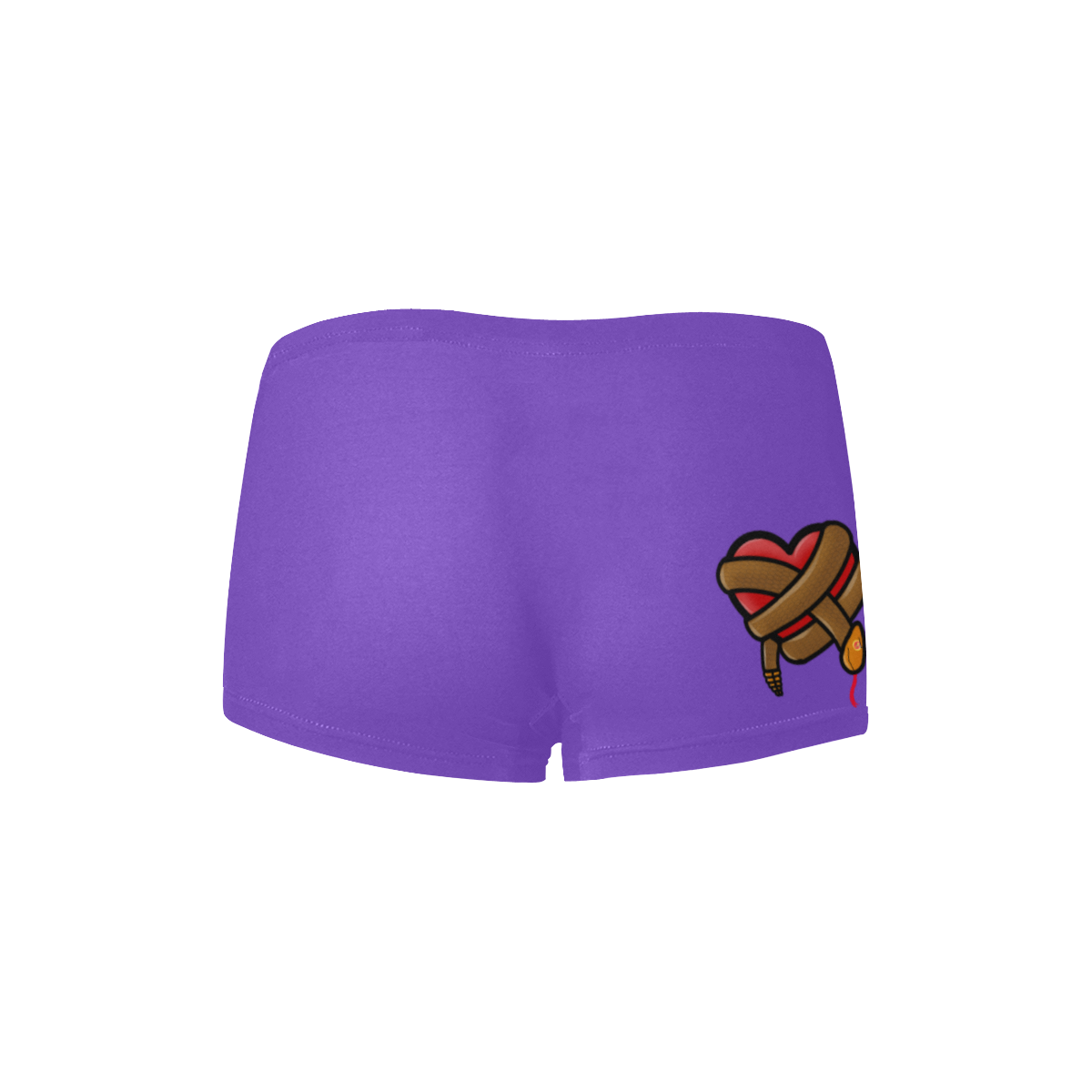 Women's Purple Fat Ma Bootyshorts Women's All Over Print Boyshort Panties (Model L31)