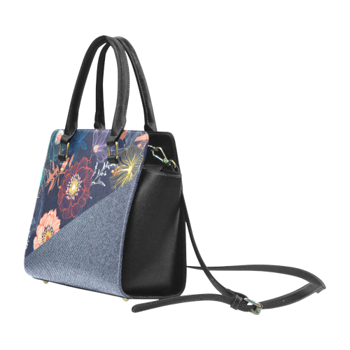 Flowers Classic Shoulder Bag Classic Shoulder Handbag (Model 1653)