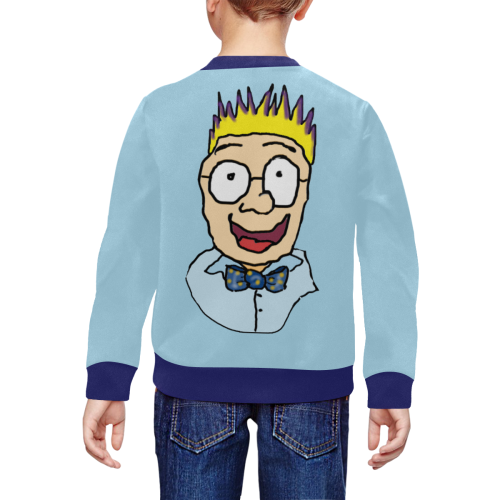 Funny Nerd All Over Print Crewneck Sweatshirt for Kids (Model H29)