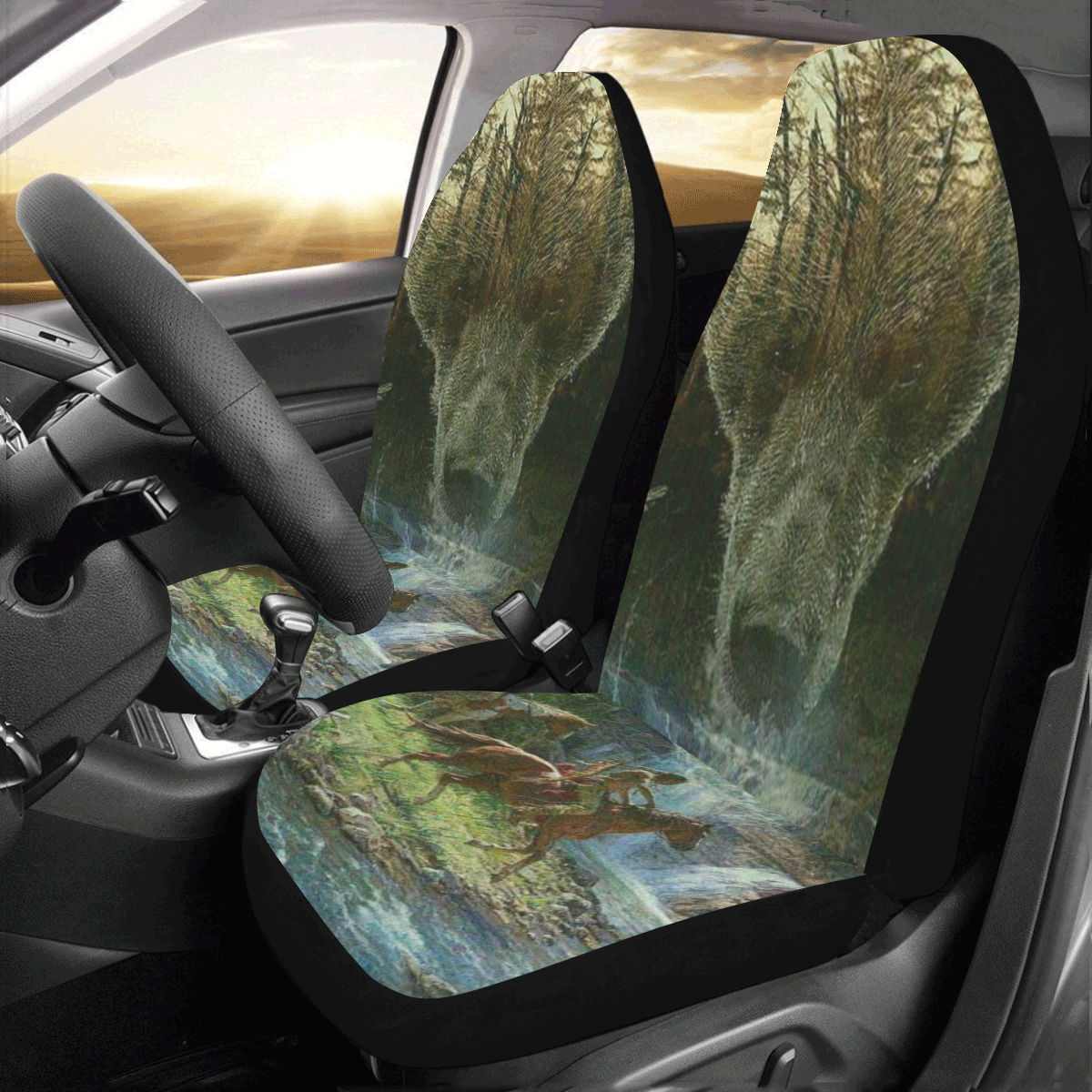 Spirit Of The Grizzly Bear Car Seat Covers (Set of 2)