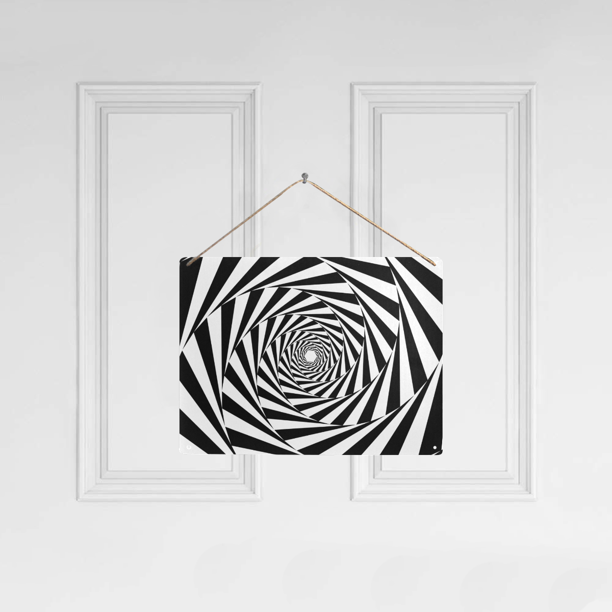 Spiral Metal Sign 16"x12"