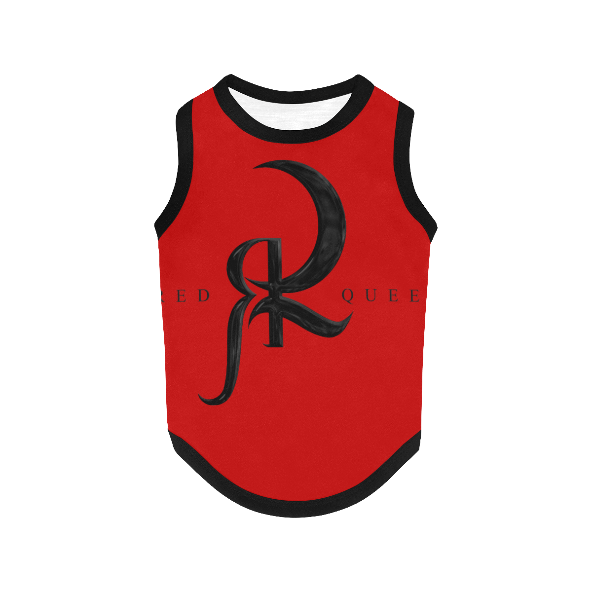 RED QUEEN SYMBOL LOGO BLACK & RED All Over Print Pet Tank Top
