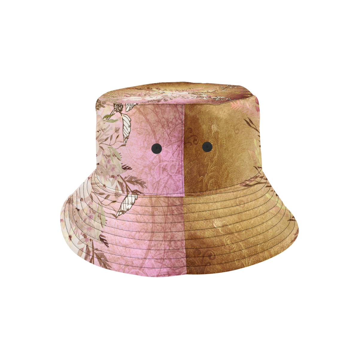 Wonderful floral design, vintage All Over Print Bucket Hat