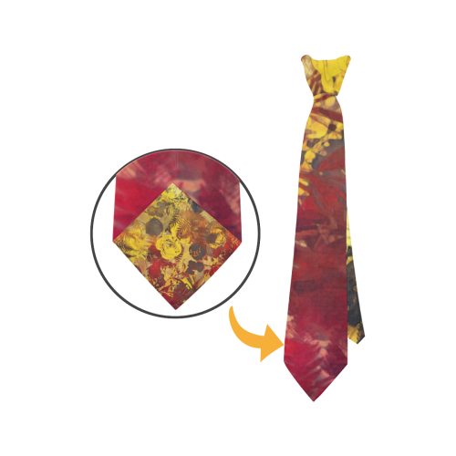 flowers #flowers #pattern Custom Peekaboo Tie with Hidden Picture