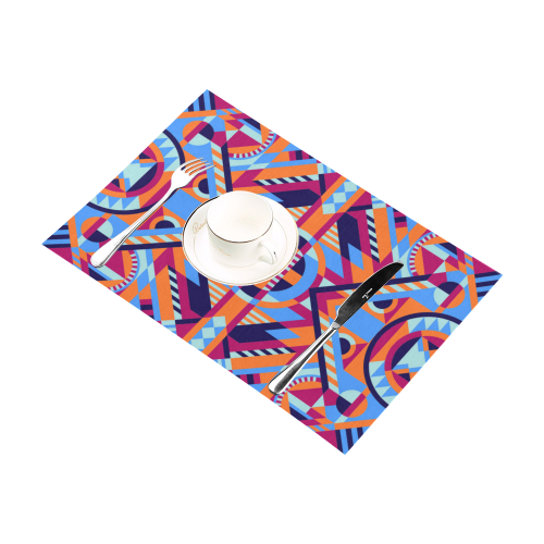 Modern Geometric Pattern Placemat 12’’ x 18’’ (Two Pieces)