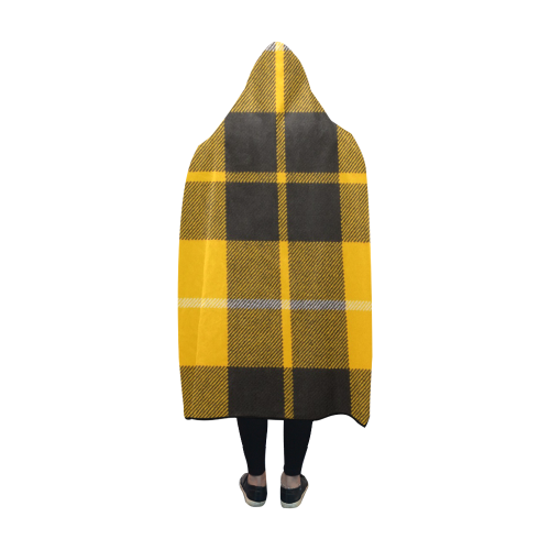 BARCLAY DRESS LIGHT MODERN TARTAN Hooded Blanket 60''x50''
