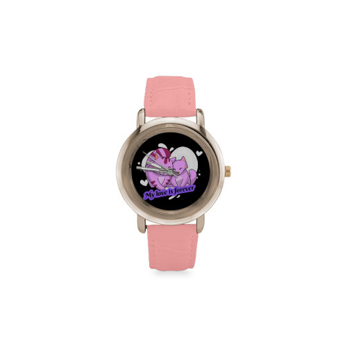 reloj de mujer forever Women's Rose Gold Leather Strap Watch(Model 201)