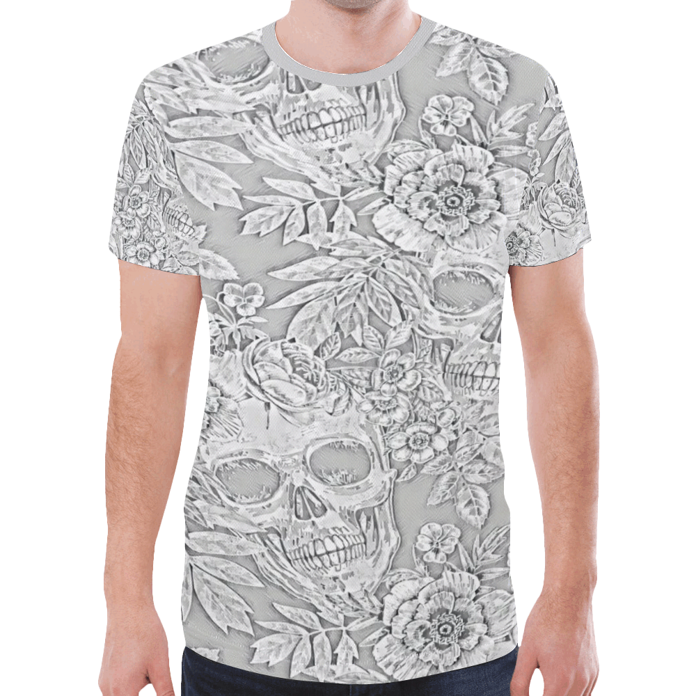 Woke Skulls Festival 14 New All Over Print T-shirt for Men (Model T45)