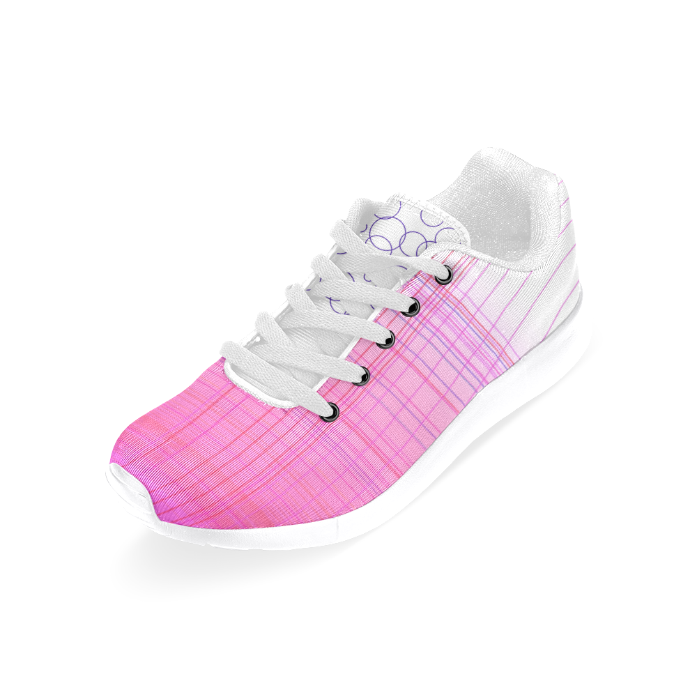 Shoes with Pink ethnic blocks Women’s Running Shoes (Model 020)