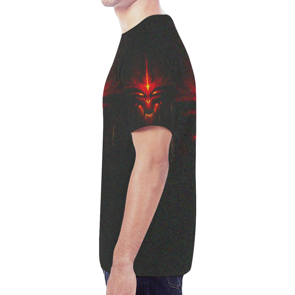 Demon Inside Gothic Underground Graphic Tee New All Over Print T-shirt for Men (Model T45)