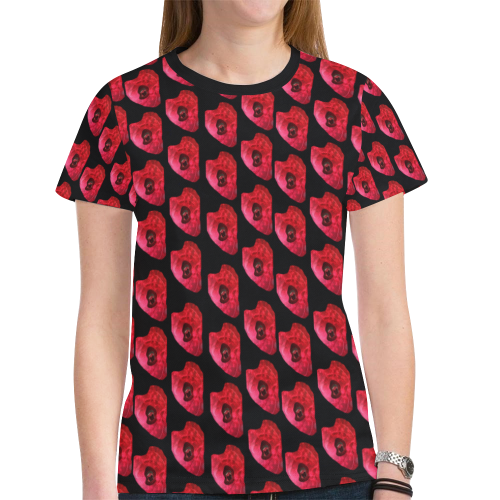 wonky pattern New All Over Print T-shirt for Women (Model T45)