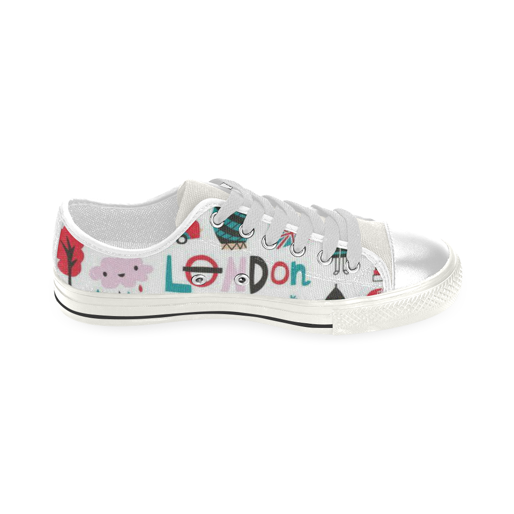 London Low Top Canvas Shoes for Kid (Model 018)
