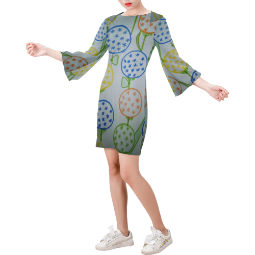 bubbles12345 Bell Sleeve Dress (Model D52)