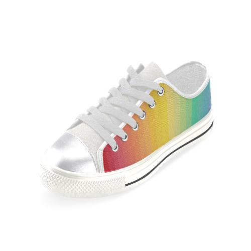 Rainbow Women's Classic Canvas Shoes (Model 018)