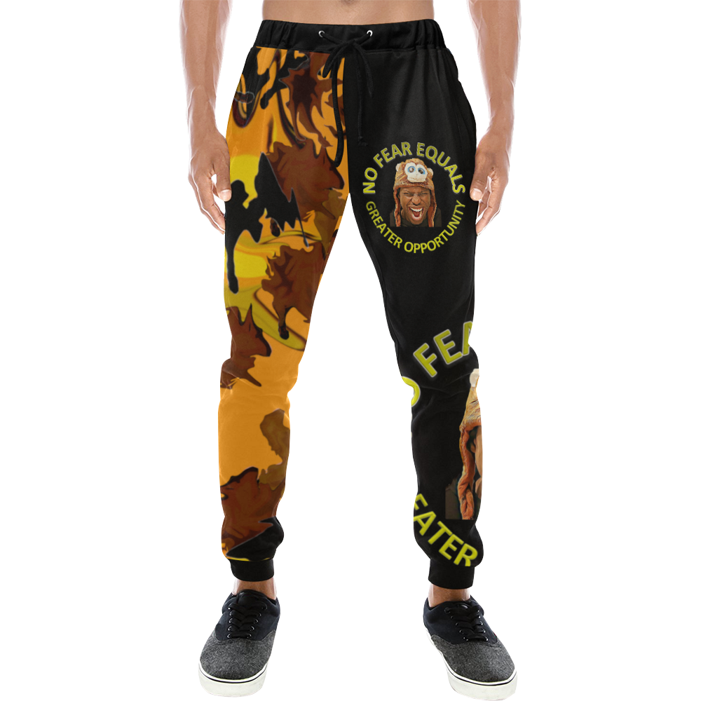 Jogger Cameo split No Fear Men's All Over Print Sweatpants/Large Size (Model L11)