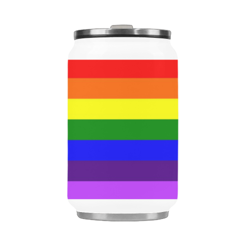 Rainbow Flag (Gay Pride - LGBTQIA+) Stainless Steel Vacuum Mug (10.3OZ)