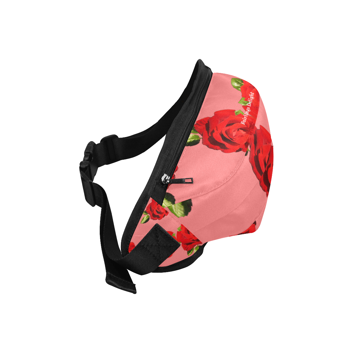 Fairlings Delight's Floral Luxury Collection- Red Rose Fanny Pack/Large 53086a9a Fanny Pack/Large (Model 1676)