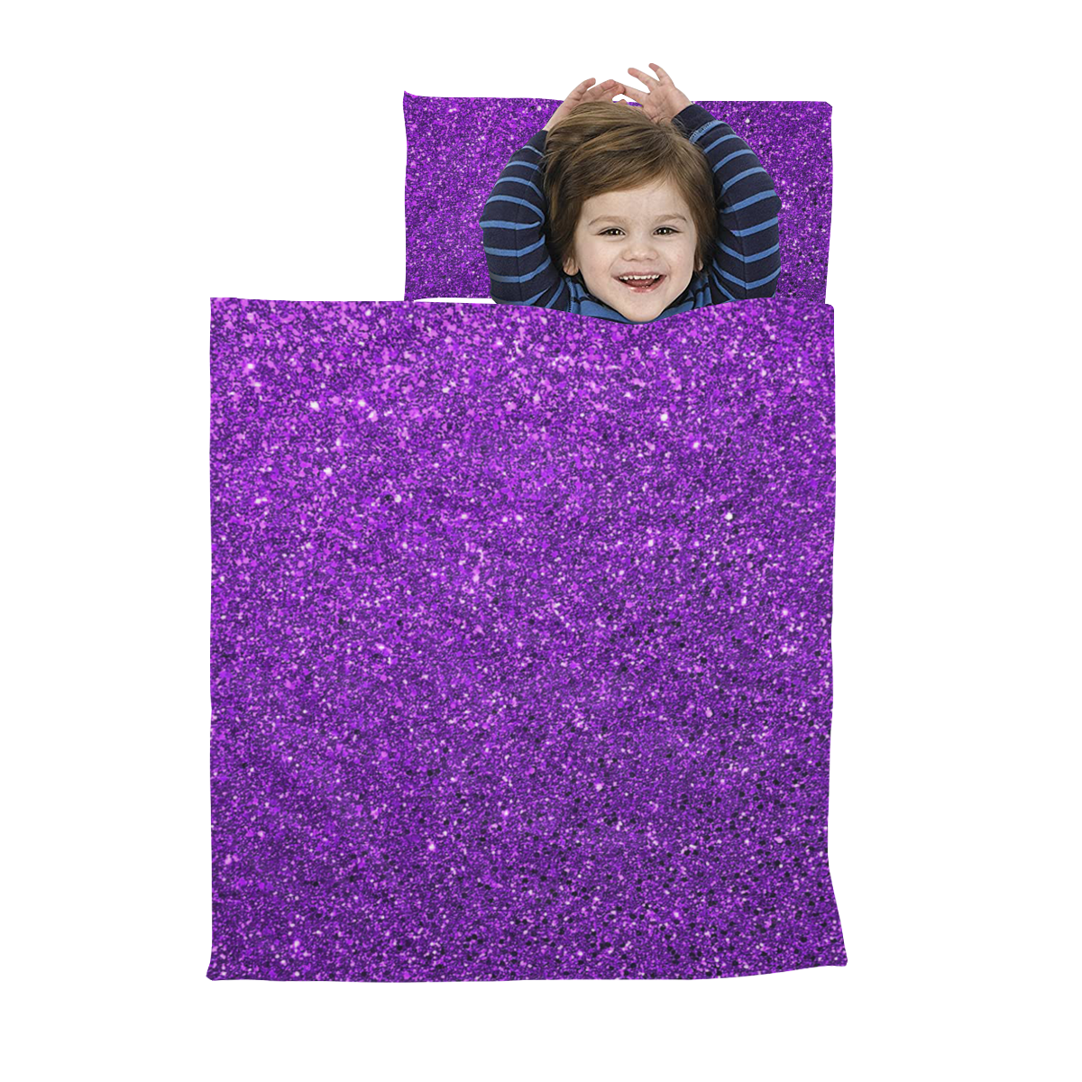 purple  glitter Kids' Sleeping Bag