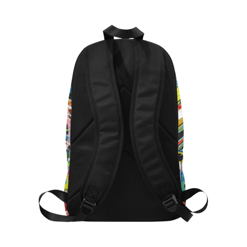 Color Black Fabric Backpack for Adult (Model 1659)