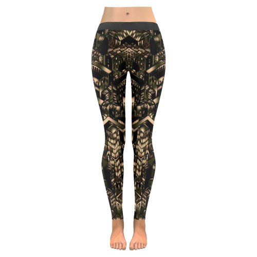 citylights Women's Low Rise Leggings (Invisible Stitch) (Model L05)