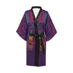 Hamsa Colorful Mandala Kimono Robe