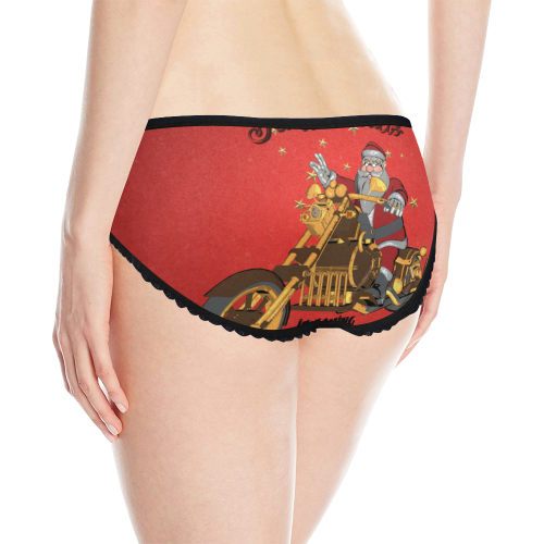 Santa Claus wish you a merry Christmas Women's All Over Print Classic Briefs (Model L13)