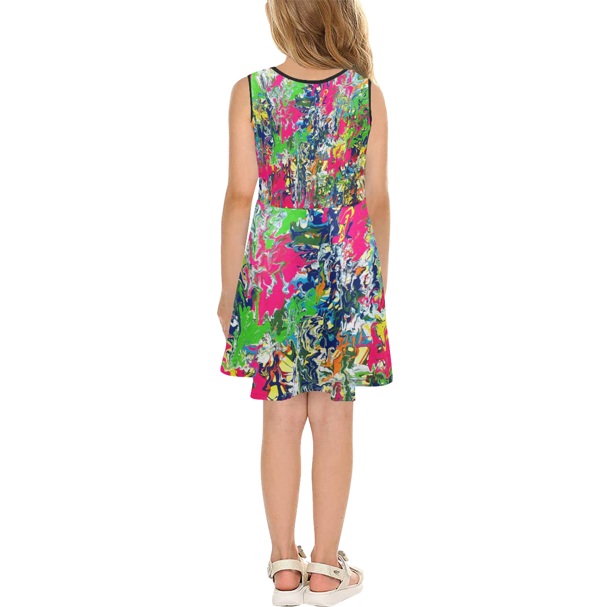 Bridge Girls' Sleeveless Sundress (Model D56)