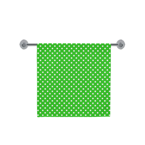 Green polka dots Bath Towel 30"x56"