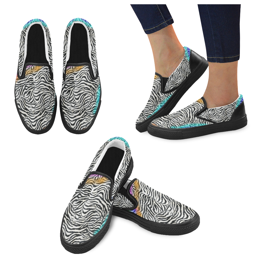 corinne c7 Women's Unusual Slip-on Canvas Shoes (Model 019)