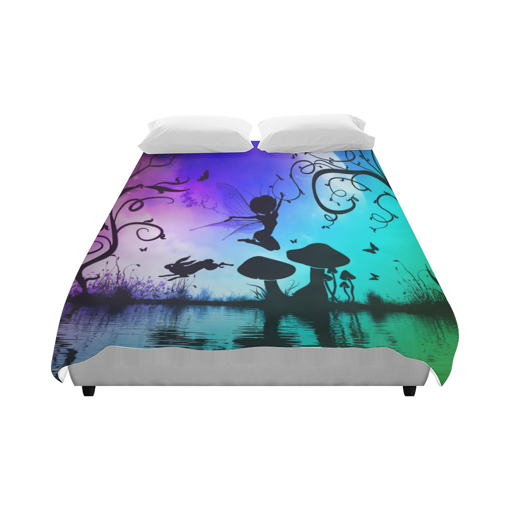 Happy fairy in the night Duvet Cover 86"x70" ( All-over-print)