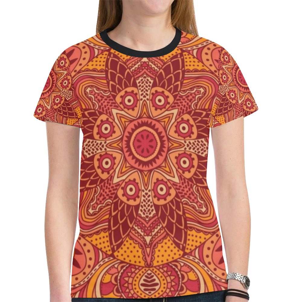 MANDALA SPICE OF LIFE New All Over Print T-shirt for Women (Model T45)