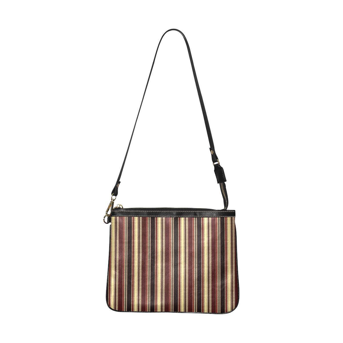Dark textured stripes Small Shoulder Bag (Model 1710)