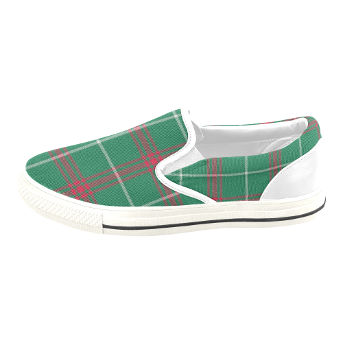 Welsh National Tartan Slip-on Canvas Shoes for Kid (Model 019)